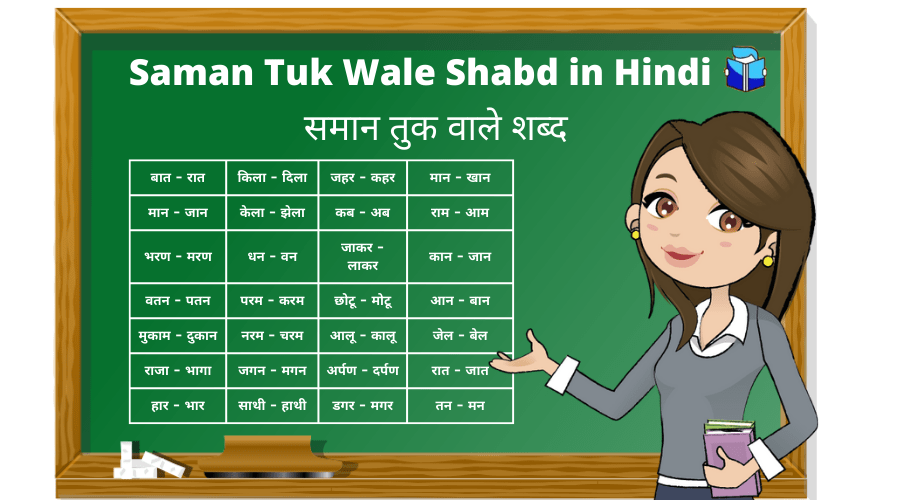 Saman Tuk Wale Shabd in Hindi