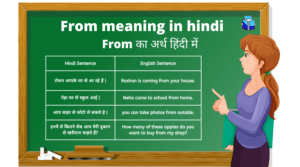 From meaning in hindi - From का अर्थ हिंदी में